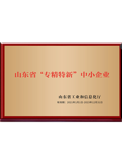 山东省“专精特新”中小企业